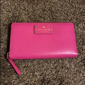 Kate Spade Pink Leather Wallet FREE